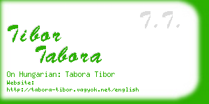 tibor tabora business card